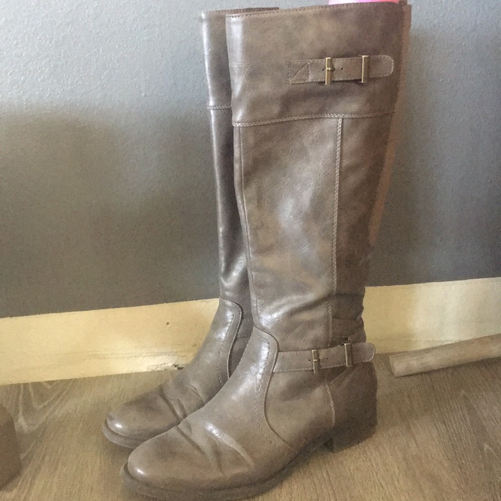 Beige Revatility knee high boots !!